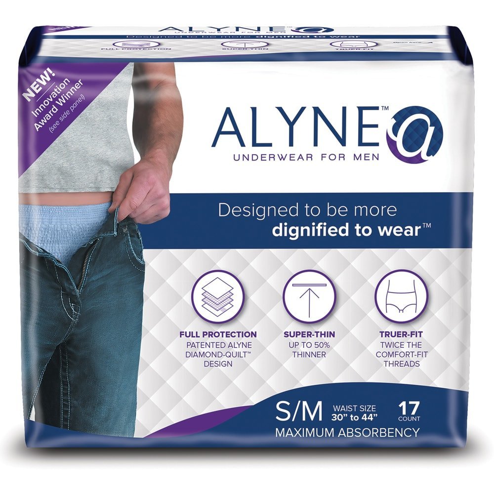 Alyne Ultra-Thin Underwear for Men, Small/Medium, 17 Count