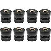 Muyesm Exhaust Valves Bushing Kit Compatible with Peterbilt 357 375-379 385 Replace 90.9053G Bushings Set Rubber Muffler Mounts Accessories (Black 8 Piece Set)