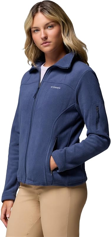 Fast Trek Jacket, Chaqueta De Forro Polar Con Cremallera para Mujer, Nocturnal, Talla L