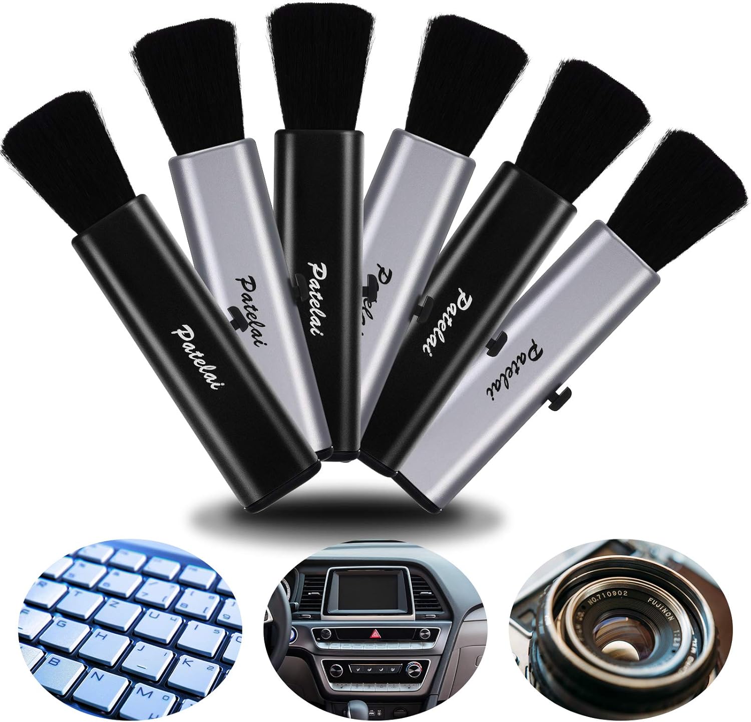 6 Pieces Portable Laptop Cleaning Brush Electronic Cleaning