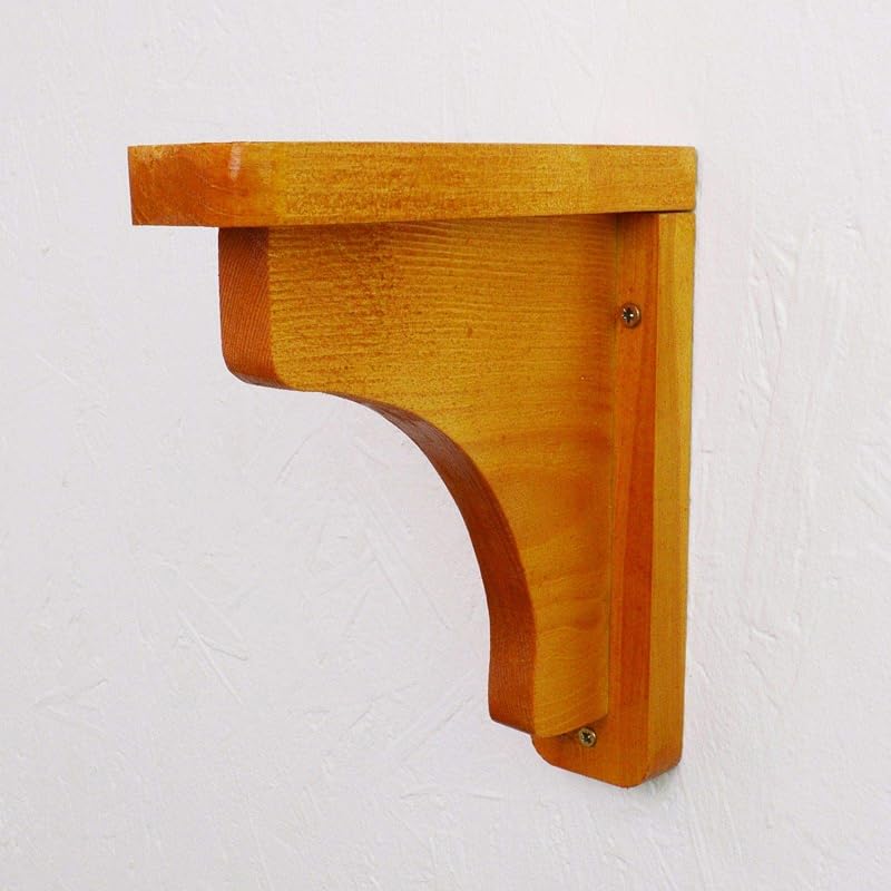 2 x Wooden Shelf Brackets Gallows Bracket 180mm x 200mm Amazon.co.uk
