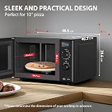 Toshiba 900W 23L Microwave Oven with 1050W Grill, 8 Auto Menus, Black view 6