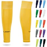 Lion Sportswear Elite Match Soccer Leg Sleeves for Adults &ndash; Cut Sock Sleeves for Grip Socks - Multiple Colors Available