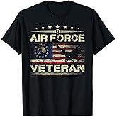 Veteran US Air Force Tshirt - American Betsy Ross Flag T-Shirt