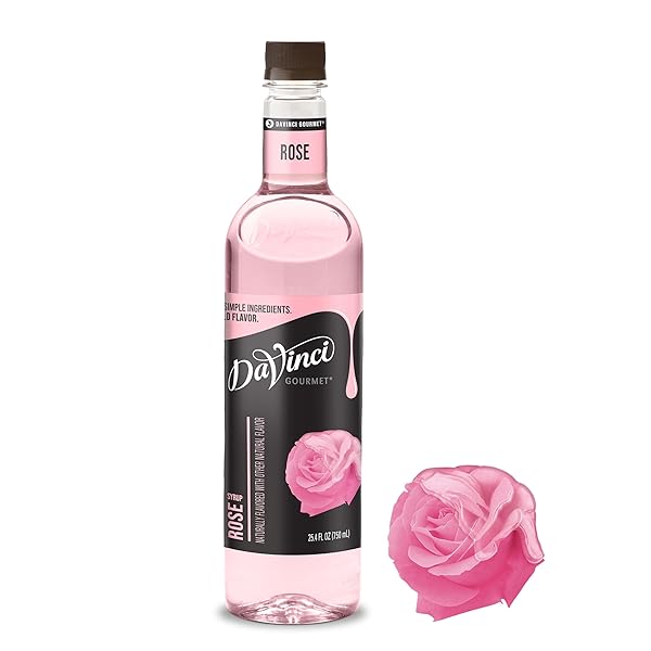 DAVINCI GOURMET ROSE SYRUP, 25.4 FLUID OUNCES (PACK...