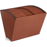Blue Summit Supplies 31 Pocket Accordion File Organizer, Letter | Heavy-duty 80pt, Open Top, 31 Daily Tabs 1-31, for Bills, Receipts, and Document Sorting