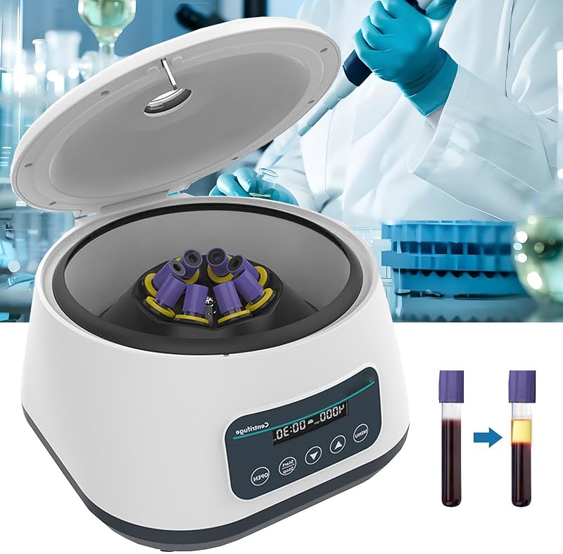 PonPed PRP Lab Benchtop Centrifuge 8x2-15ml Tubes 500-5000rpm Low Speed