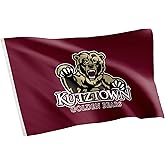 Desert Cactus Kutztown University KU Flag - 3 x 5 Feet Golden Bears Banner, Indoor/Outdoor Durable Fabric, 100% Polyester Design (Style 1)