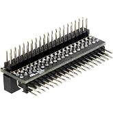 eleUniverse 40-Pin Double Row 1-to-2 GPIO Extension Board for Raspberry Pi | Vertical &amp; Horizontal Edge Header Micro Connectors Compatible with Raspberry Pi 5/4B/3B+/3B/Zero