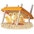 NUGRIART Brooder Heater for Chicks, 10" x 10" for 15 Chicks Heating Plate with Adjustable Height and Angle 15W Chicken Brooder Warm Like Mother Hen