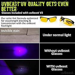 uvBeast New V3 385-395nm Black Light UV Flashlight