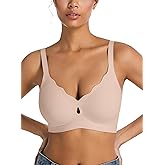 POSESHE Bras for Women No Underwire Wave Wireless Seamless Full Coverage Bralettes Lift Everyday Bra