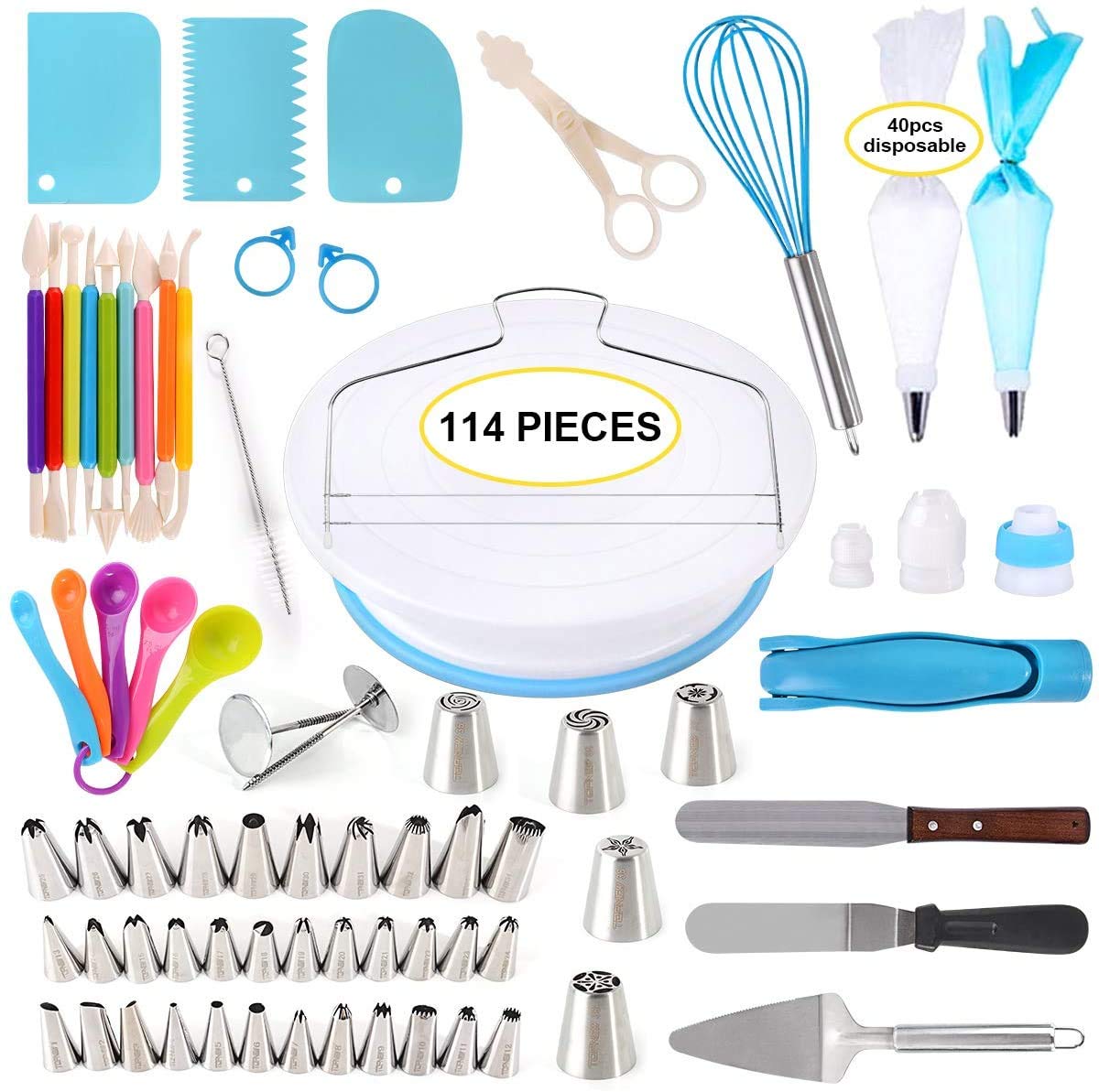 Buy Lukzer Bakeware Set Cake Decorating Combo Baking Tools Supplies