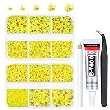 qiipii Lemon Yellow AB Resin Rhinestones for