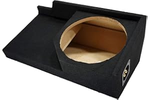American Sound Connection Compatible with Chevy C/K Silverado or GMC Sierra Full Size Extended Cab Truck 1988-1998 Single 12" Subwoofer Sub Box Speaker Enclosure Carpet