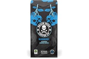 Death Wish Coffee Co. Blue and Buried, Fair Trade, Ground Blueberry Coffee, 12 oz