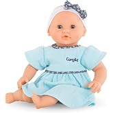 Corolle B&eacute;b&eacute; Calin Maud - 12" Soft Girl Baby Doll with Vanilla Scent, Blue Outfit &amp; Sleeping Eyes for Girls Ages 18 Months+, Cute Reborn Realistic Baby Dolls for 2 Year Old Girls