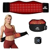 Red Light Therapy, Cordless Red Light Therapy Belt for Body with Vibration 660nm&850nm, Back Pain Products for Back Shoulder