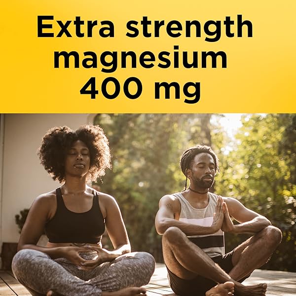 NATURE MADE EXTRA STRENGTH MAGNESIUM OXIDE 400 MG, MAGNESIUM SUPPLEMENT FOR MUSCLE, NERVE, BONE AND HEART SUPPORT, 60 SOFTGELS, 60 DAY SUPPLY