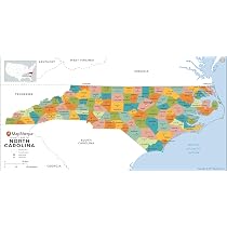 Mapa De Condados De Carolina Del Sur En Blanco Con Líneas Y Blanco