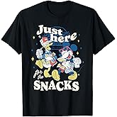 Disney Mickey & Donald Just Here for The Snacks Road Trip T-Shirt
