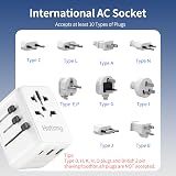 hotimy Universal Travel Adapter Worldwide USB C 2A Dual 10A Fused All in One UK view 4