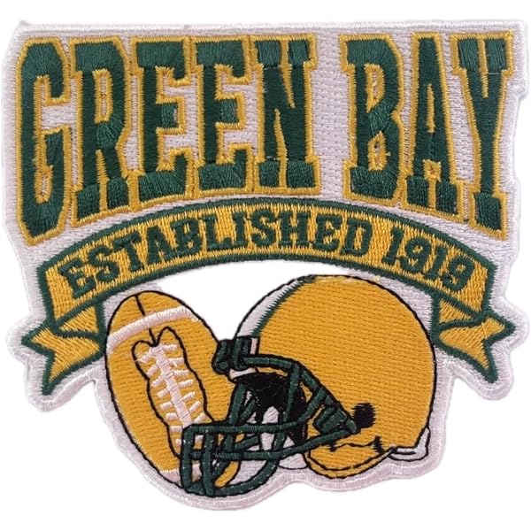 Green Bay Packers Iron-On Embroidered Patch – Official NFL Team Logo For Jerseys, Hats, Bags
