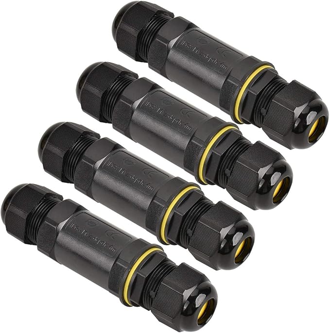 Scatola Di Giunzione A 2 Vie E 3 Poli, 4 Pezzi, IP68, Connettore Per Cavo Elettrico Impermeabile Per Esterni O5 12 Mm~p130608197 Scatola Di Giunzione A 2 Vie E 3 Poli, 4 Pezzi, IP68, Connettore Per Cavo Elettrico Impermeabile Per Esterni O5 12 Mm~p130608197