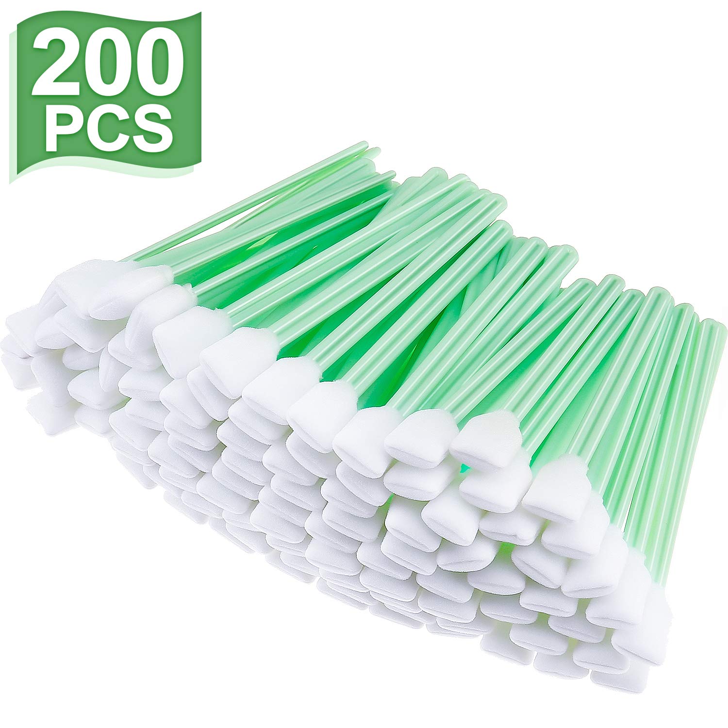 200 Pieces Foam Cleaning Swab Sticks Foam Tip Cleaning Swabs Sponge