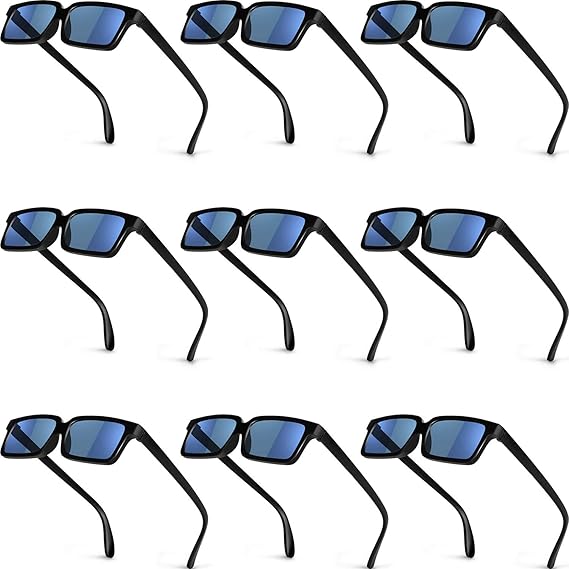 Amazon Co Jp Frienda 9ペア バックグラス バックメガネ 子供用 探偵サングラス コスチュームパーティー小道具用 服 ファッション小物