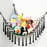 VISATOR Toy Hammock for Stuffed Animals Macrame Boho Wall Hanging net