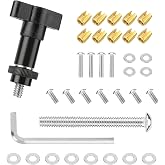 YALTIES 37Pcs Brass Batwing Thread Insert Repair Kit with Tool Fairing Bolt | Stainless Steel Windshield Screw Compatible for Harley 1996-2026 Electra Glide Ultra Classic Street Glide Tri Glide