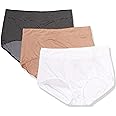 Warner's Women's Blissful Benefits No Muffin Top 3 Pack Brief Panty