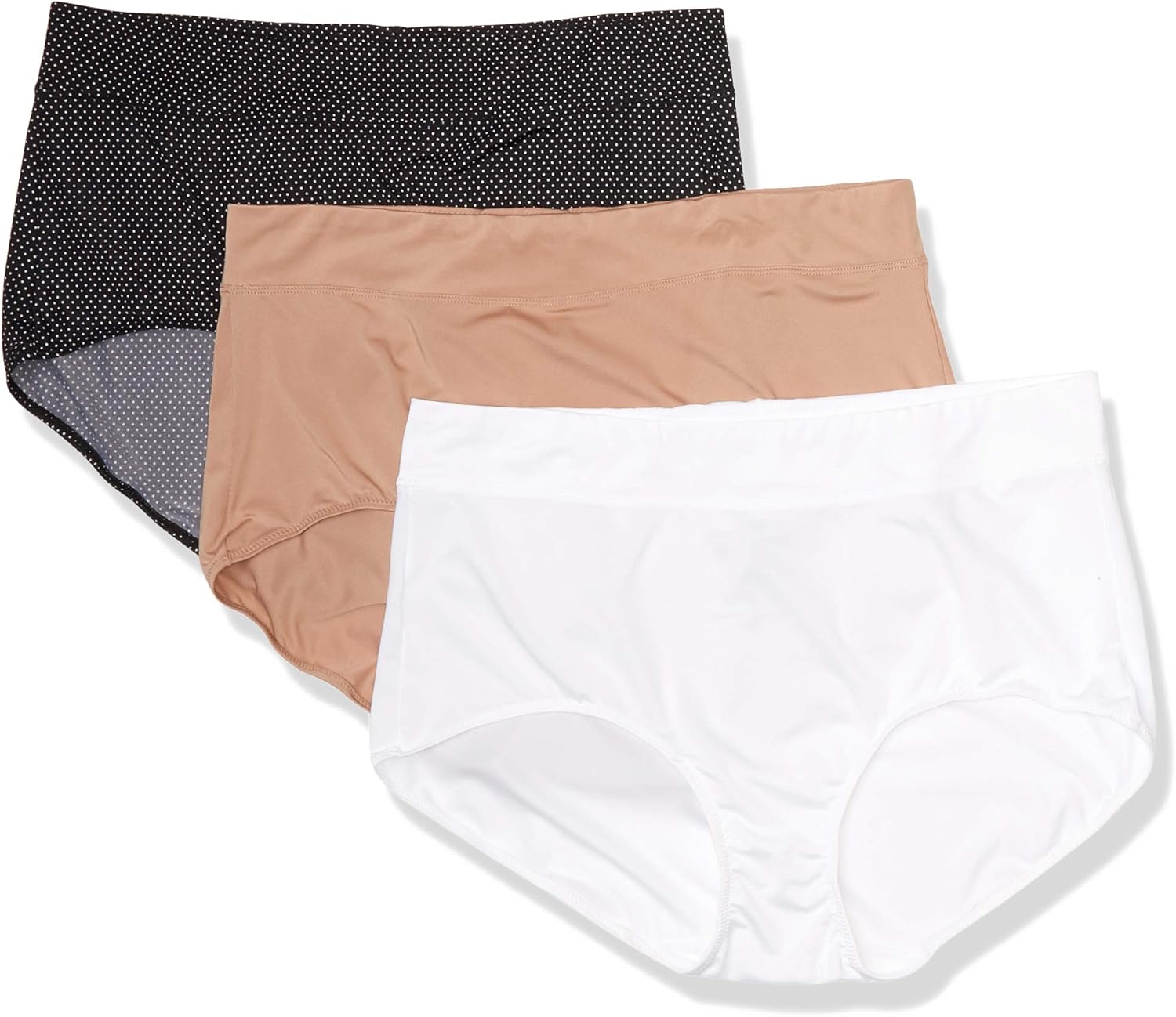 Warner's Women's Blissful Benefits No Muffin Top 3 Pack Brief Panty at  Women’s Clothing store