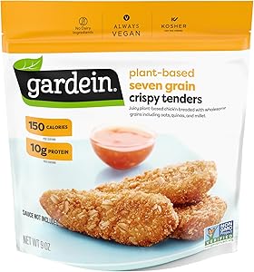 Gardein Plant-Based Seven Grain Crispy Tenders, Vegan, Frozen Meat Alternative, 9 oz.
