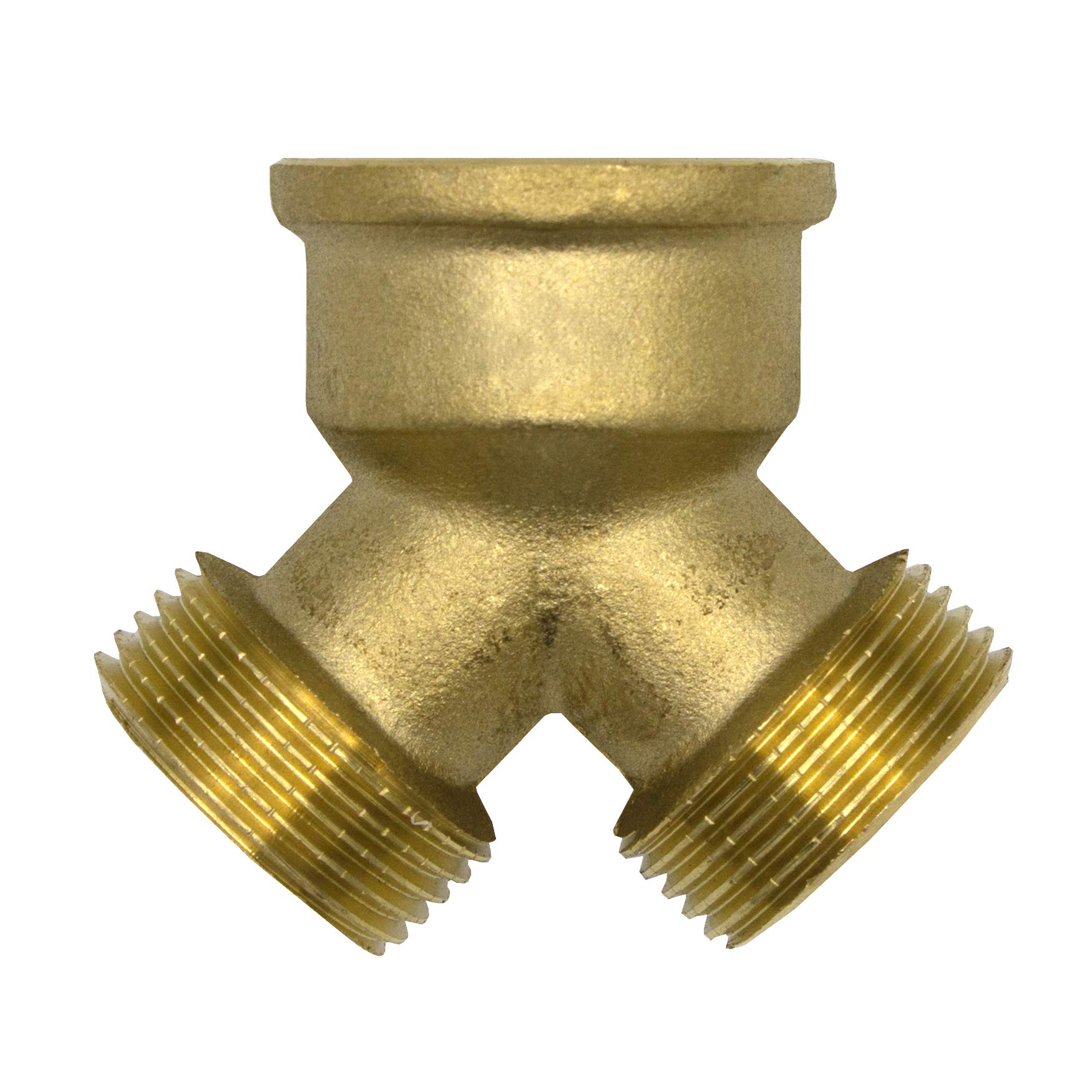 VARIOSAN 2-Way Y-Splitter 10315, 3/4 Inch, Brass, Blank