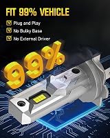 CYBERBEAM H7 LED Headlight Bulb Pair 60W 20000LM 6500K IP68 Plug & Play view 6