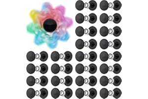 NiArt Fidget Spinner Toy DIY Bearing with Caps Set 24-Pack, MR137 0.5" Single-Sealed Chrome Steel Bearing Balls Replacement High Speed 13mmx7mmx4mm Epoxy Resin Casting Craft Skateboard Stress Reliever