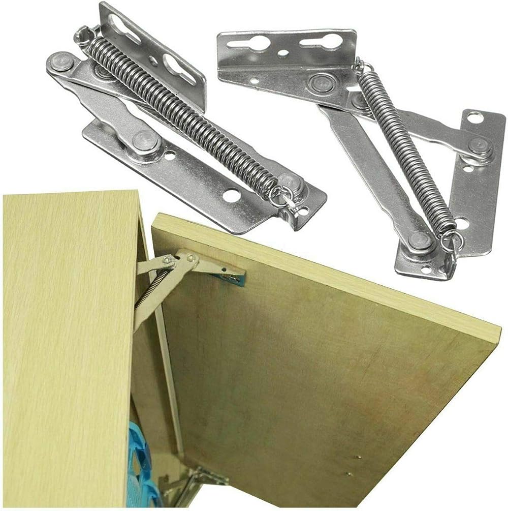 Supertool 1 Pair Lift Up Spring Hinge Stainless Steel 80° Left Right