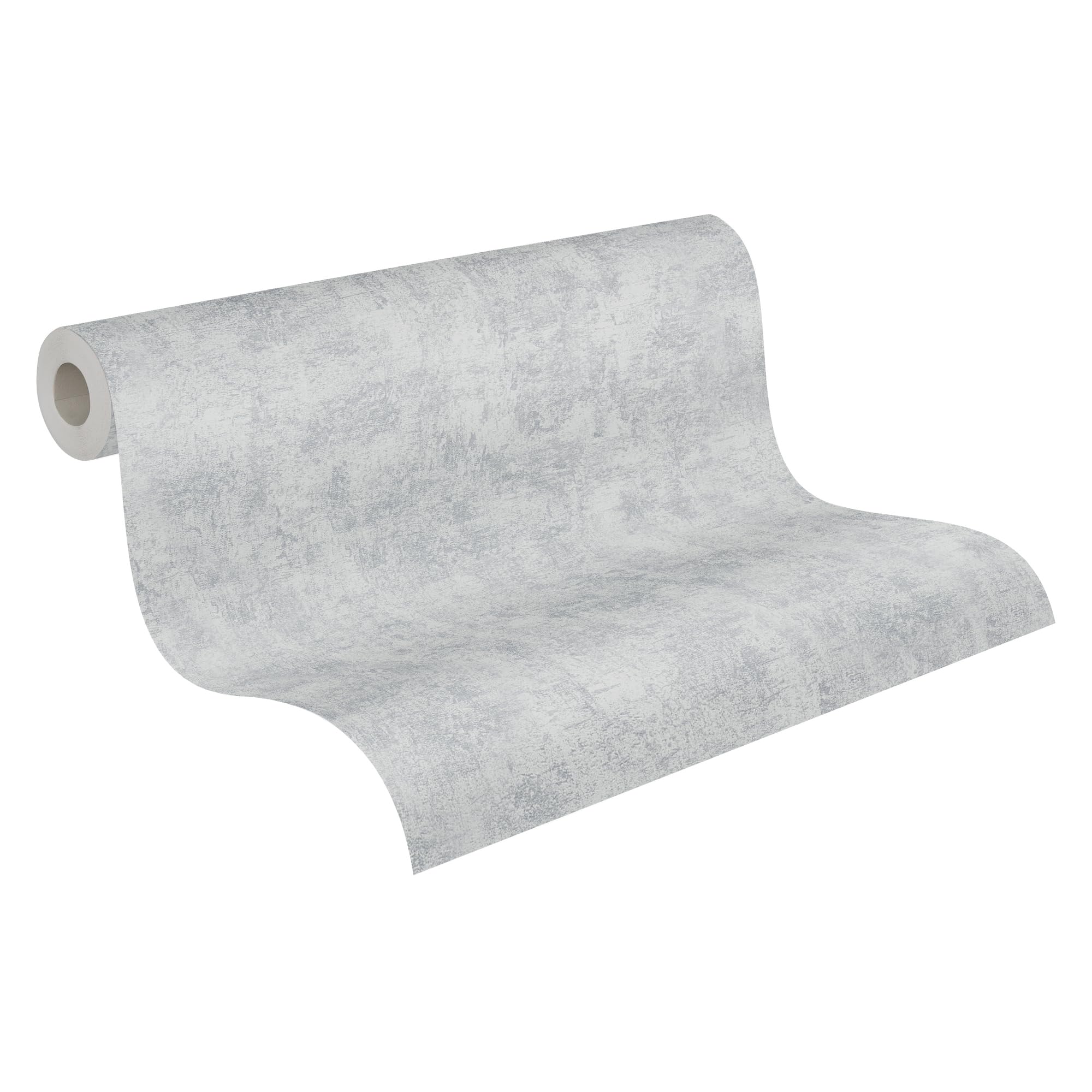 A.S. Création Concrete Wallpaper Blooming Non-Woven Wallpaper 10.05 m x 0.53 m Grey Made in Germany by Livingwalls 224033 2240-33