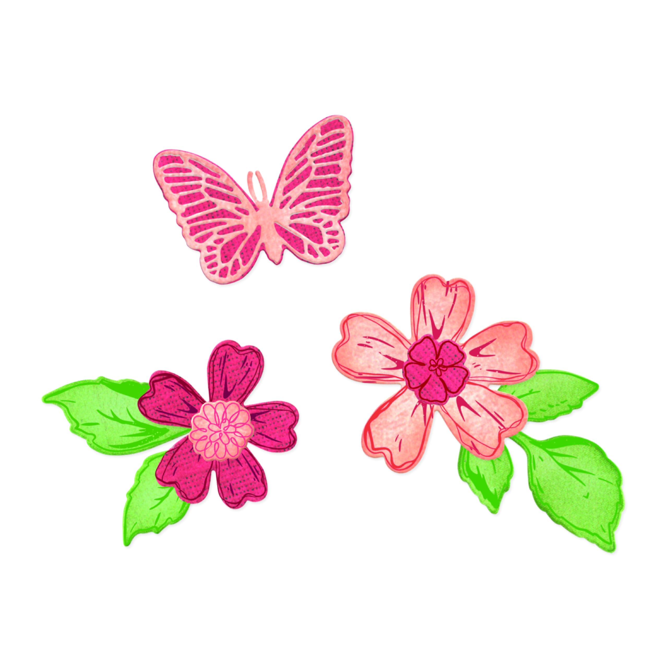Sizzix Clear Stamps Set with F...