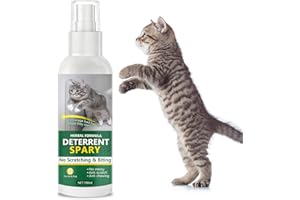 TRIXES Cat Deterrent Spray,Natural Cat Scratch Deterrent for Furniture, Cat Spray Deterrent for Pet Behavior Training, Indoor and Outdoor Use, Anti-Scratch Formula for Cats