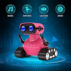 ALLCELE Robot Toys, Rechargeable RC Robots for Kids