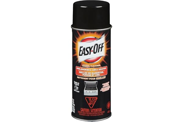 Easy Off BBQ Grill Cleaner Spray – Aerosol 400g – Fast Acting Spray Foam Formula for BBQ, Smoker and Grill Grates; Easily Wip