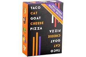 DOLPHIN HAT GAMES Taco Cat Goat Cheese Pizza Halloween Edition Wildly Spooky Card Game for Family Game Night | Easy to Play 15 Minute Rounds | Fun for Kids, Teens, Adults, and Families | 2-8 Players