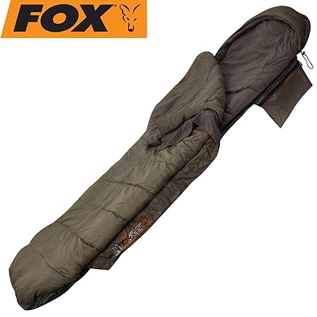 Fox Evo-tec ERS2 sleeping bag 213x93cm - Schlafsack zum Karpfenangeln & Wallerangeln, Anglerschlafsack zum Nachtangeln auf Ka