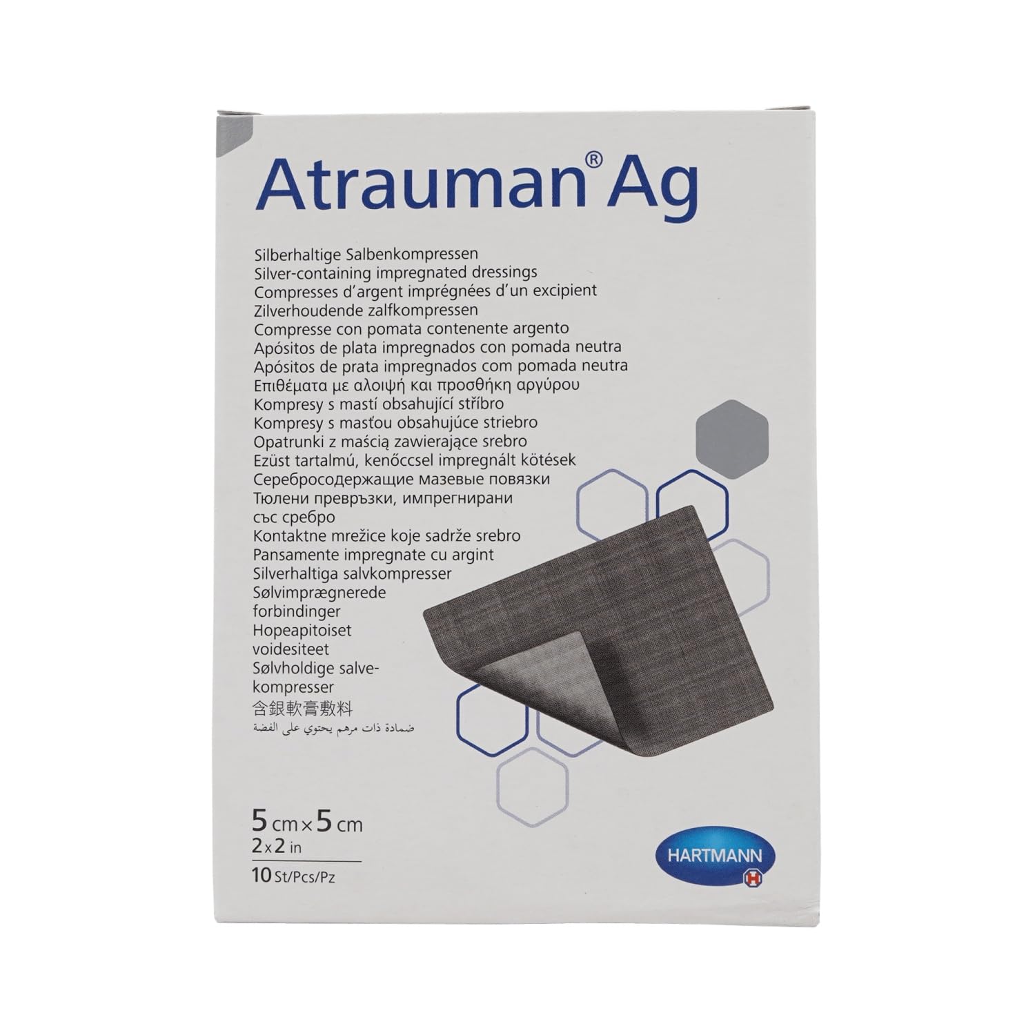 Atrauman AG Silver 5 x 5cm (x10)