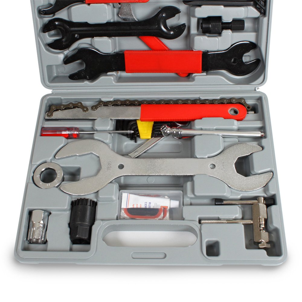 Tool Kits TecTake Multifunctional 44 Piece Bicycle Bike Maintenance Repair Tool Set Kit with