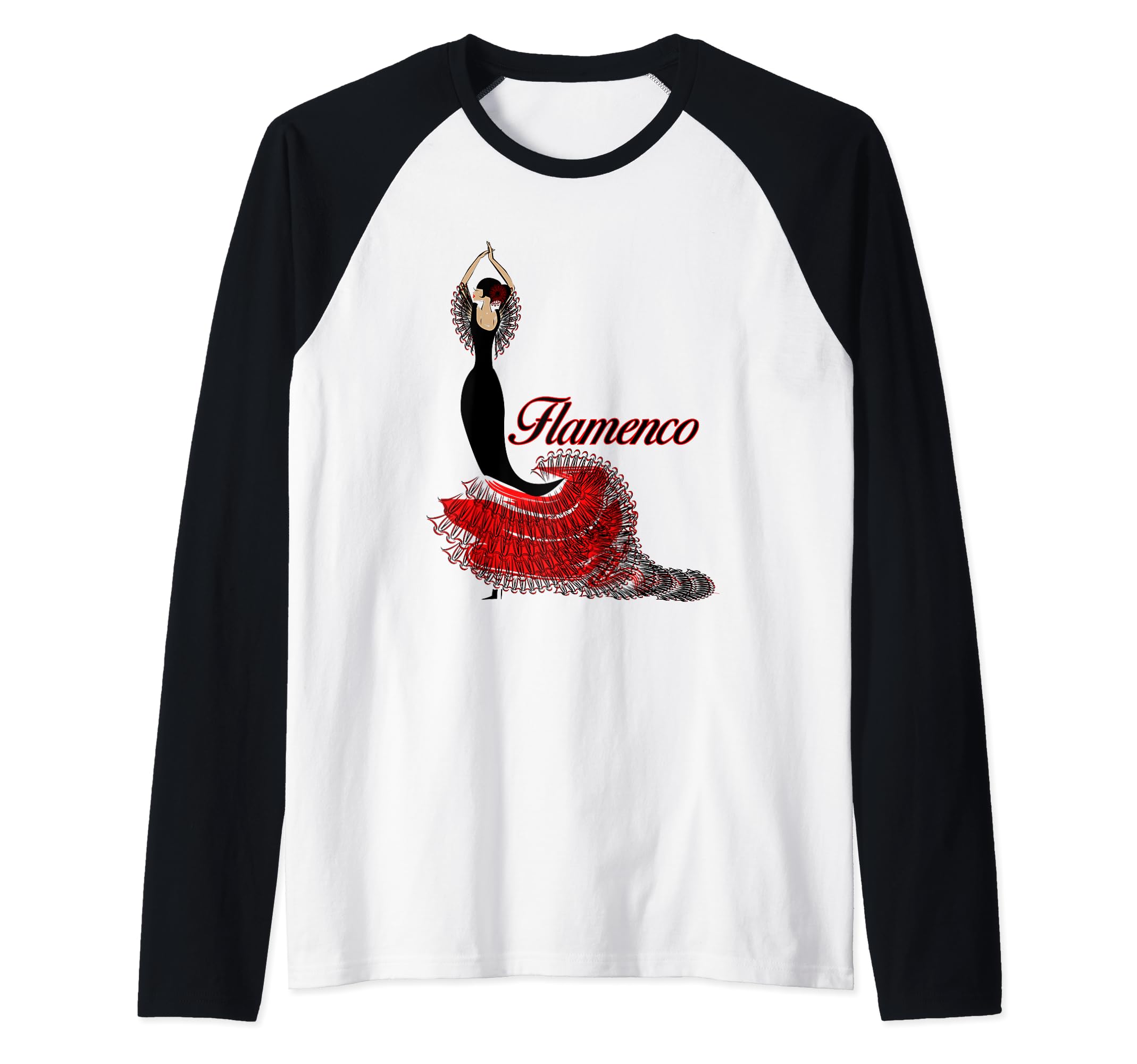 Flamenco dancer 2 - Spain Raglan Baseball Tee