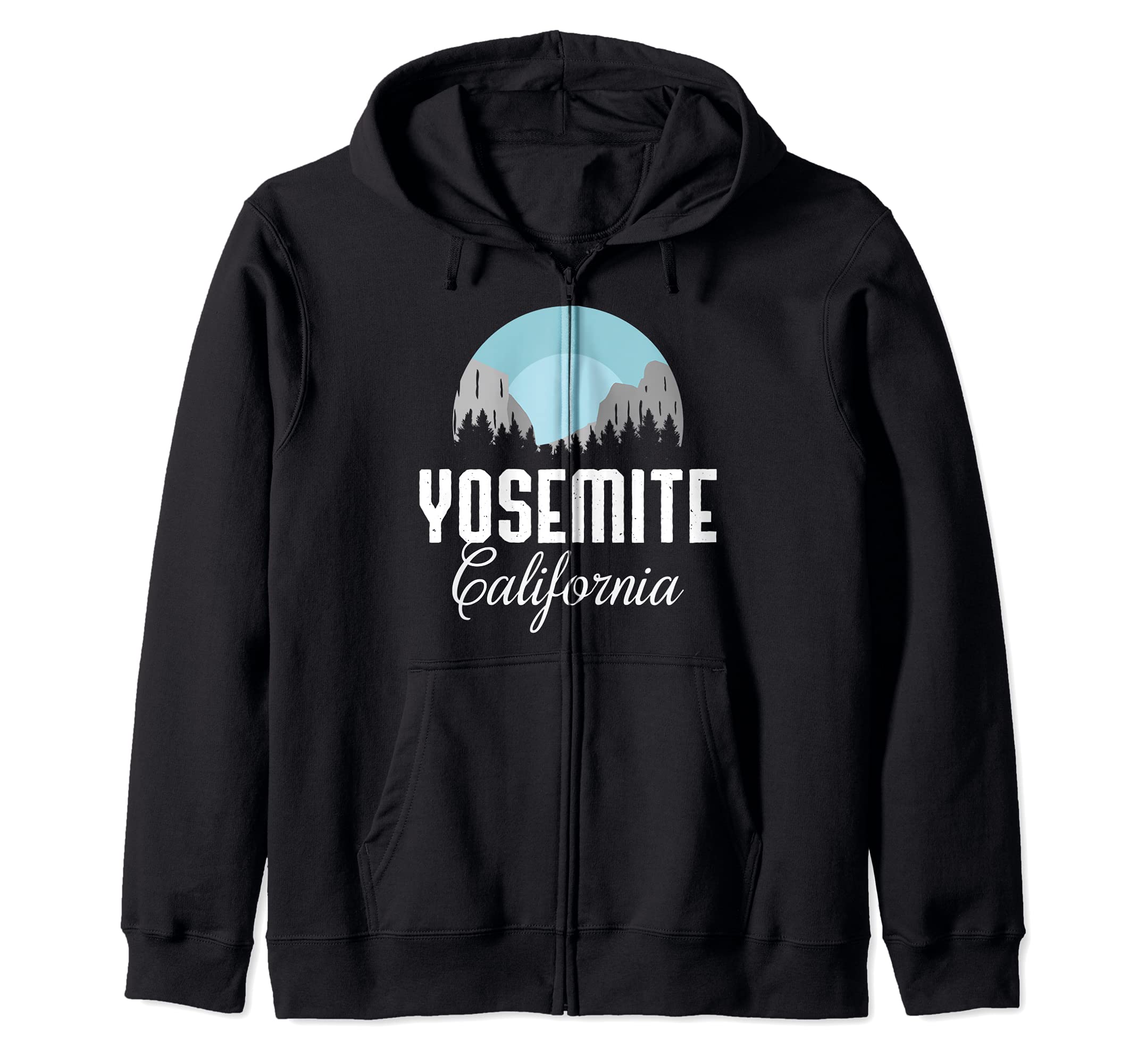 Yosemite National Park Hiker Gifts Mountaineering Zip Hoodie